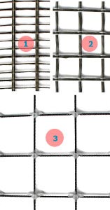 различные варианты строительной сетки из базальта разновидности композитной строительной сетки из базальта. Базальтовая строительная сетка