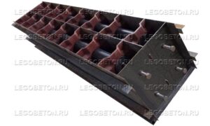 Металлопластиковая форма для теплоблоков  пазогребневых (стеновой)