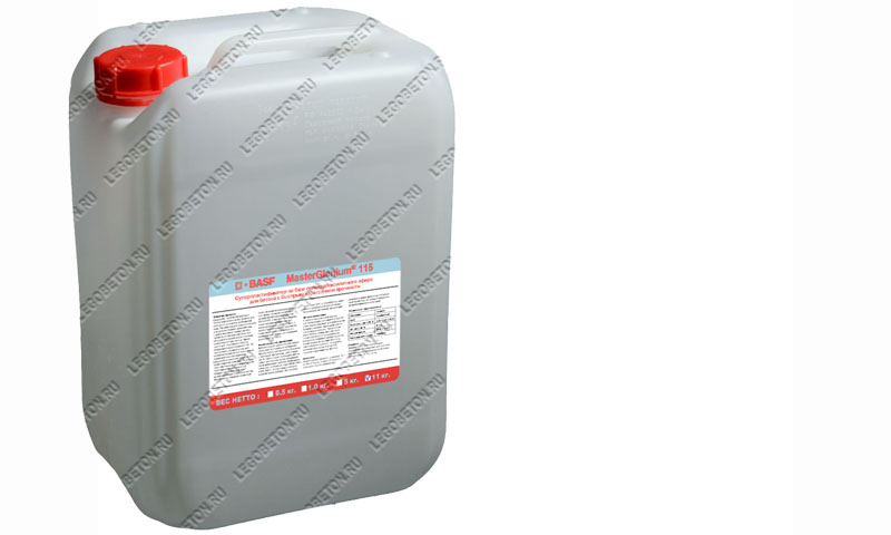 MasterGlenium-115(11L) гиперпластификатор, пластификатор Glenium, MasterGlenium 115, пластификатор Глениум жидкий