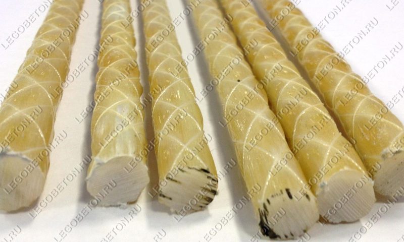 стеклопластиковая арматура с вдавленной навивкой композитная арматура из стеклопластика, стеклопластиковая арматура с периодическим профилем, арматура с двойной навивкой