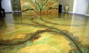 кислотная окраска пола, окраска пола кислотным красителем, окраска стен кислотным красителем, кислотная окраска стен