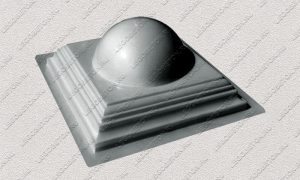 пластиковая форма для изделий из бетона Навершие забора №8 «Полушарие малое» купить, форма для изделий из бетона Навершие забора №8 «Полушарие малое» цена