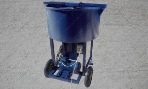 растворосмеситель принудительный для бетона РПДВ-200 вертикальный на 200 литров вертикальный - фото