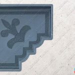 форма для плитки краковский клевер угол