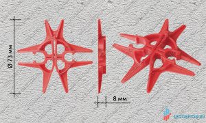 фиксатор теплоизоляции для гибкой связи БПА-газобетон