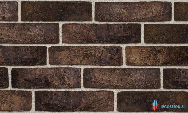 плитка под кирпич "Заводской" - Коричневый-R006 плитка под кирпич "Заводской" c j,mtvyjq