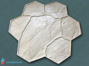 штамп (форма) рваный камень (В) для печатного бетона купить в Москве