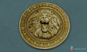 4.304. Форма для панно "Лев" (под камень Неаполь) [F2050] — изображение 5