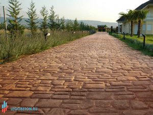 Штампованный бетон английский камень-2