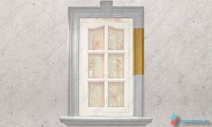 форма прямой элемент наличника окна купить в москве