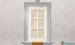 форма прямого отлива наличника окна купить в москве